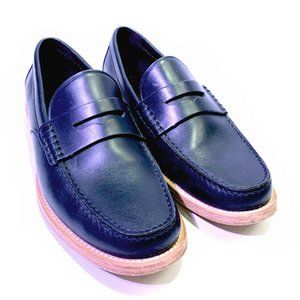 Coach Midnight Blue Leather Loafers